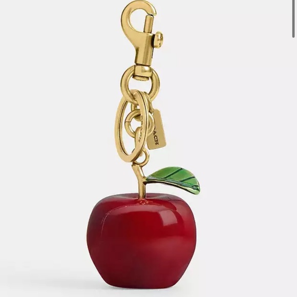 Authentic Coach apple bag charm - Picture 1 of 2